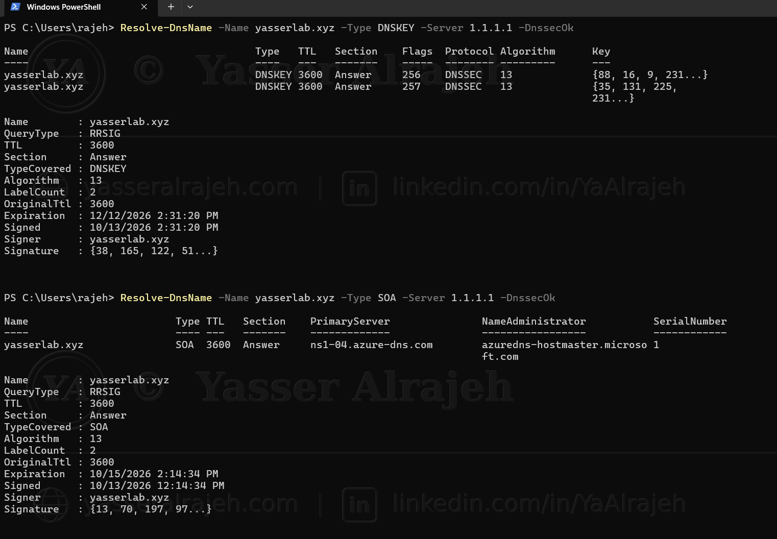 08 | DNSKEY and RRSIG Validation in PowerShell