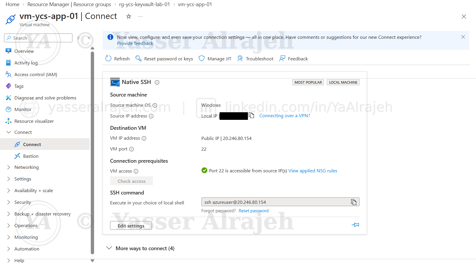 Azure Key Vault Secrets Management project screenshot