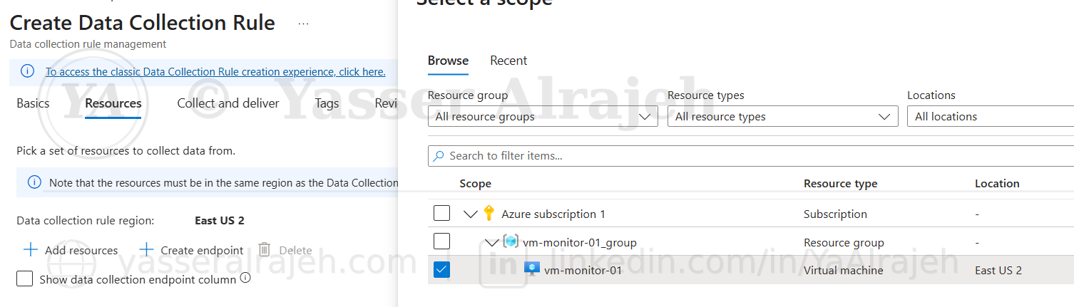 Azure Monitor & Log Analytics project screenshot