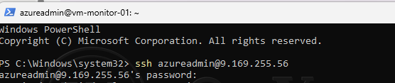 Azure Monitor & Log Analytics project screenshot