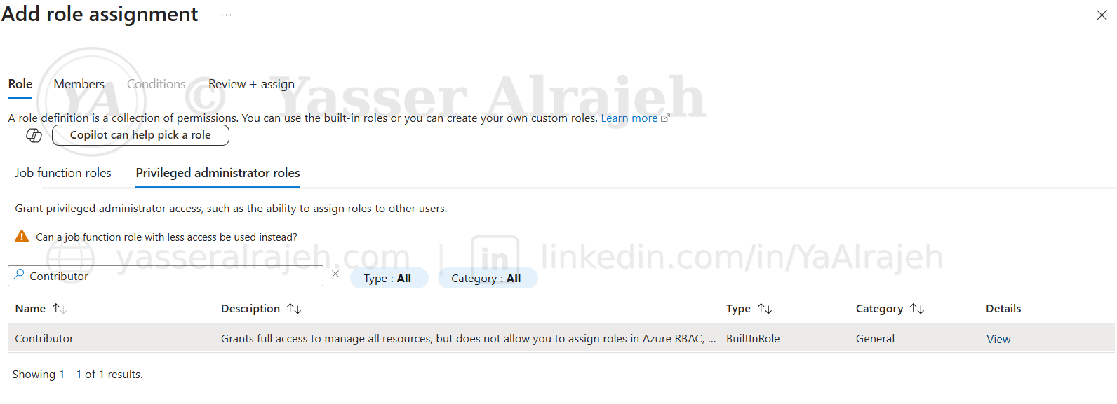 Azure RBAC Implementation project screenshot