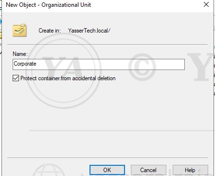 Corporate OU configuration