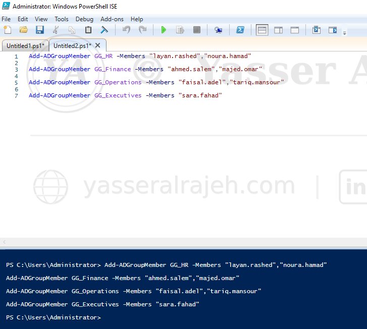 PowerShell group membership automation