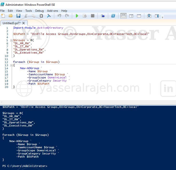 PowerShell Active Directory administration