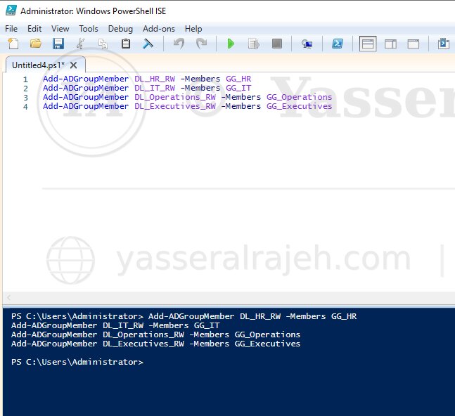 PowerShell AGDLP automation