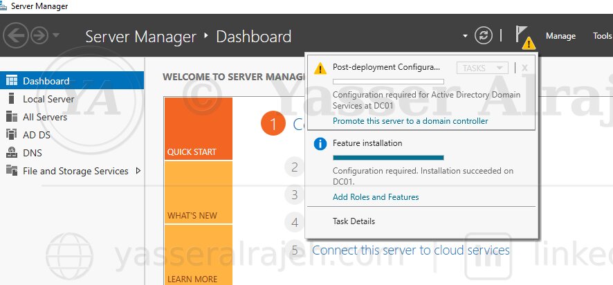 Domain Controller promotion wizard