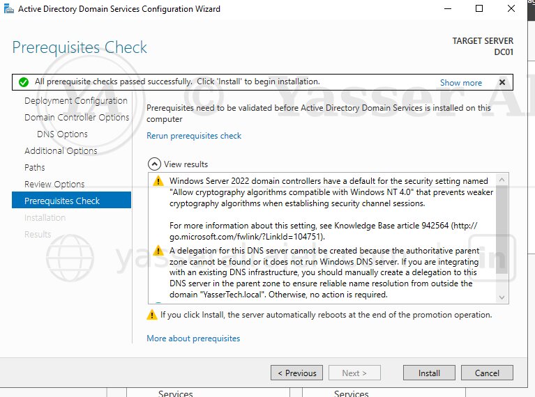 Active Directory prerequisite validation