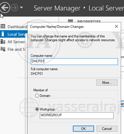 Windows Server DHCP Infrastructure project screenshot
