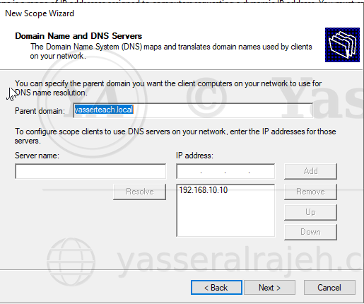 Windows Server DHCP Infrastructure project screenshot