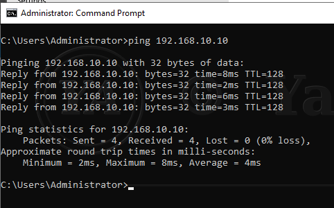 Windows Server DHCP Infrastructure project screenshot