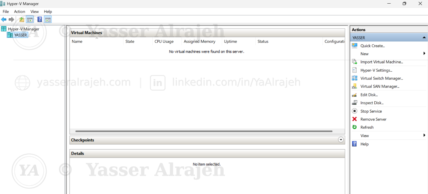 Enterprise Hyper-V Virtualization project screenshot