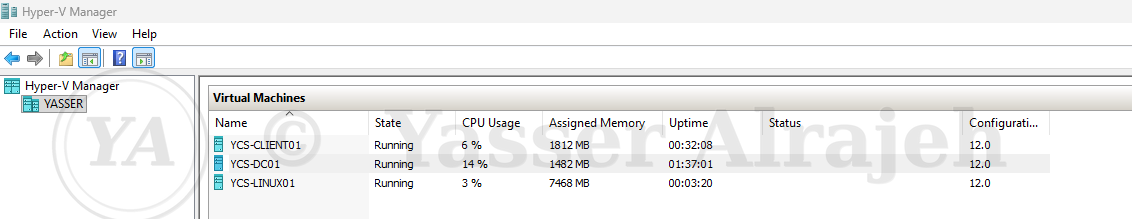 Enterprise Hyper-V Virtualization project screenshot