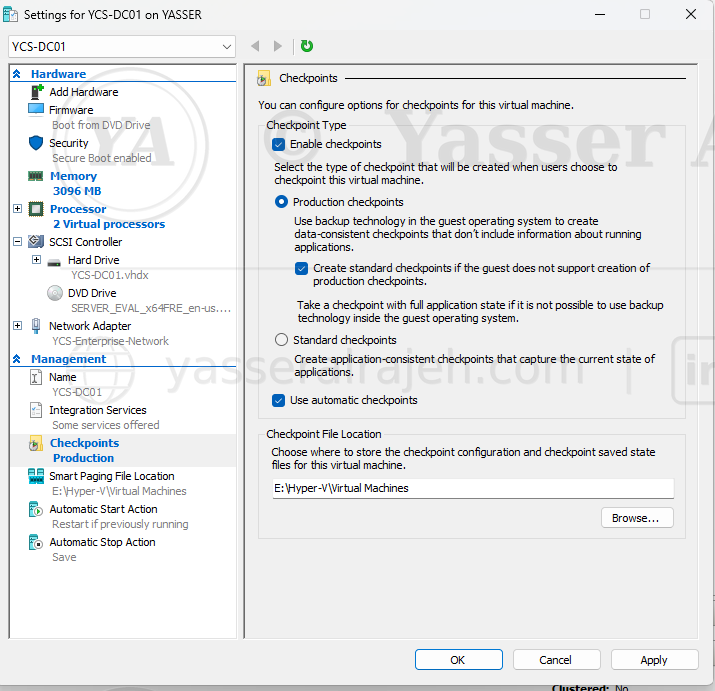Enterprise Hyper-V Virtualization project screenshot