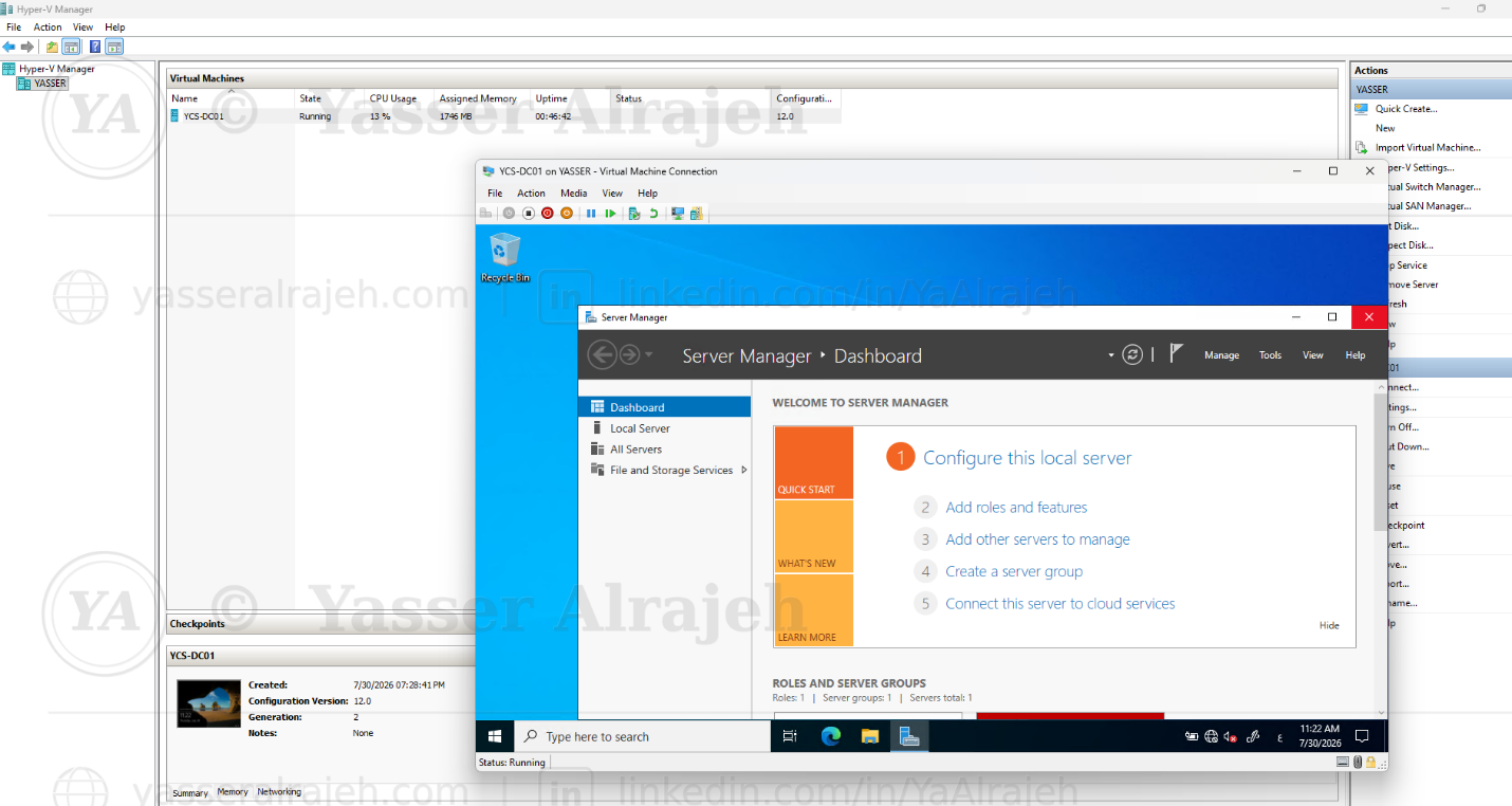 Enterprise Hyper-V Virtualization project screenshot